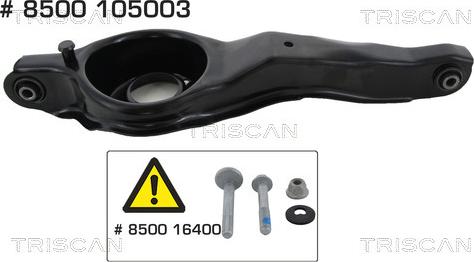Triscan 8500 105003 — Wahacz, zawieszenie koła
