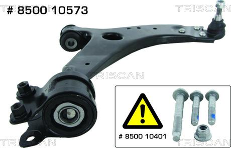 Triscan 8500 10573 — Wahacz, zawieszenie koła