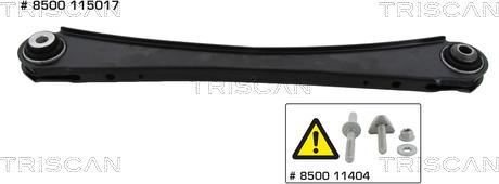 Triscan 8500 115017 — Wahacz, zawieszenie koła