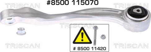 Triscan 8500 115070 — Wahacz, zawieszenie koła