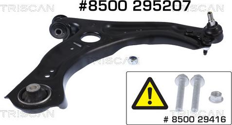 Triscan 8500 295207 — Wahacz, zawieszenie koła