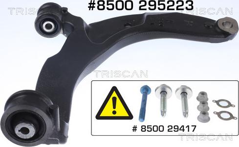 Triscan 8500 295223 — Wahacz, zawieszenie koła