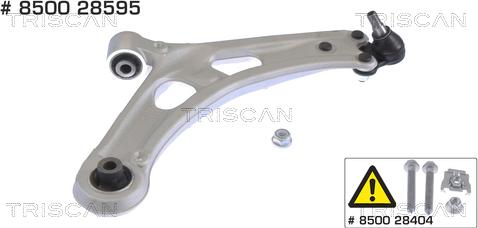 Triscan 8500 28595 — Wahacz, zawieszenie koła
