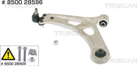 Triscan 8500 28596 — Wahacz, zawieszenie koła