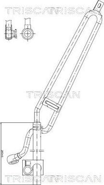 Triscan 8516 11028 — Wąż hydrauliczny, system kierowania