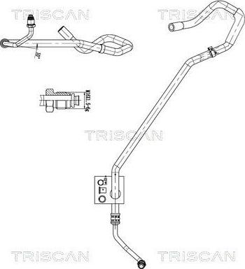 Triscan 8516 29056 — Wąż hydrauliczny, system kierowania
