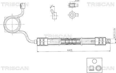 Triscan 8516 29084 — Wąż hydrauliczny, system kierowania