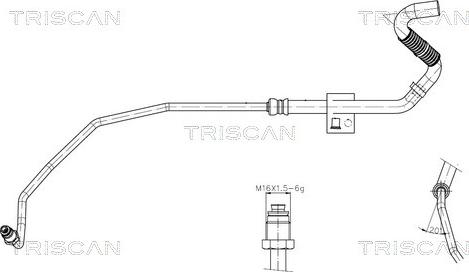 Triscan 8516 29080 — Wąż hydrauliczny, system kierowania