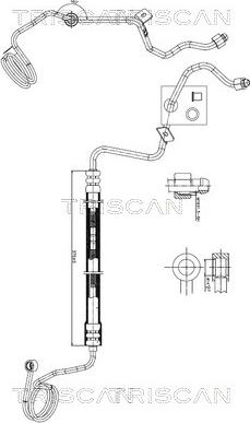 Triscan 8516 29081 — Wąż hydrauliczny, system kierowania