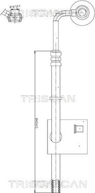 Triscan 8516 29030 — Wąż hydrauliczny, system kierowania