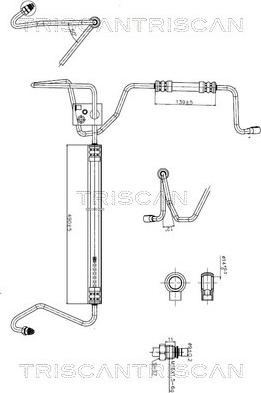 Triscan 8516 29020 — Wąż hydrauliczny, system kierowania
