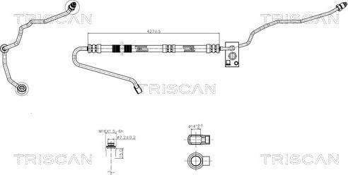 Triscan 8516 29028 - PRZEWÓD WSPOMAGANIA SKODA FABIA 07-15
