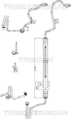 Triscan 8516 29073 — Wąż hydrauliczny, system kierowania