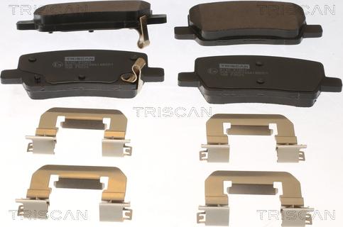 Triscan 8110 81001 — Zestaw klocków hamulcowych, hamulce tarczowe