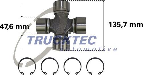 TRUCKTEC 05.34.008 — Połączenie, wał wzdłużny