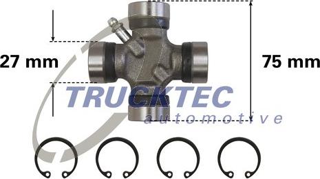 TRUCKTEC 02.34.041 — Połączenie, wał wzdłużny
