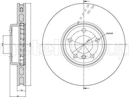 Delphi BG9155C - Tarcza hamulcowa