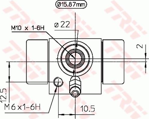 TRW BWB111A - Cylinderek hamulcowy