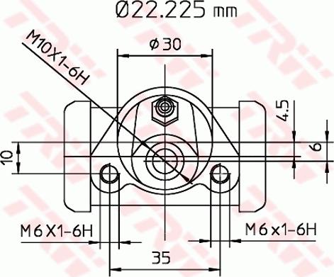 TRW BWB111 - CYLINDEREK HAM. VW GOLF-LUPO-PASSAT-POLO 81-05 LE-PR
