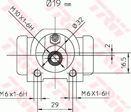 TRW BWD302 - CYLINDEREK HAM. RENAULT MEGANE 1.4-2.0 96-03 LE-PR