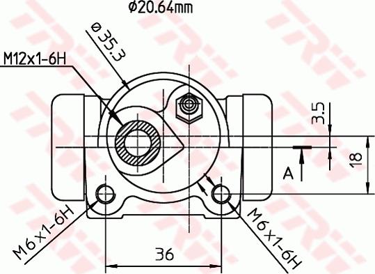 TRW BWF170 - CYLINDEREK HAM. RENAULT TWINGO 1.2 96-07 LE