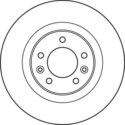 TRW DF4945 - Tarcza hamulcowa
