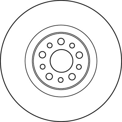 TRW DF4904S - TARCZA HAM. PEUGEOT P. 807 3.0 V6 02-