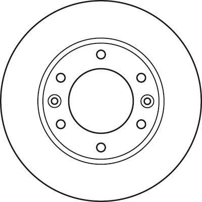 TRW DF4924S - Tarcza hamulcowa