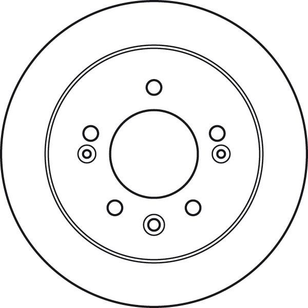 TRW DF4923 - Tarcza hamulcowa