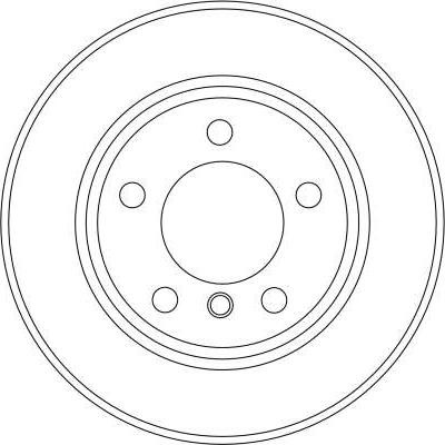 TRW DF4447 - TARCZA HAMULCOWA PRZÓD KOMPLET BMW E87 04-