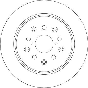 TRW DF4509 - Tarcza hamulcowa