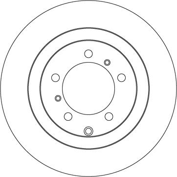 TRW DF4616S — Tarcza hamulcowa