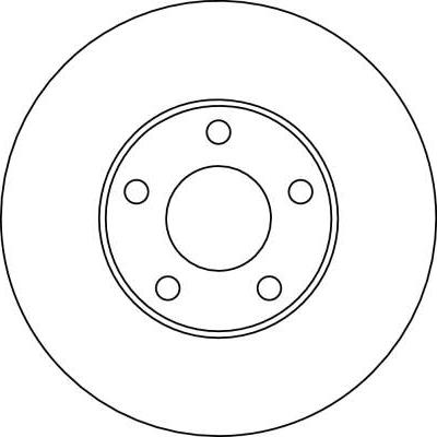 TRW DF4045 - Tarcza hamulcowa