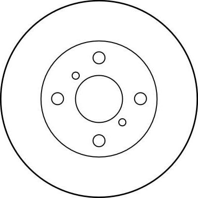 TRW DF4007 - TARCZA HAM. TOYOTA P. PASEO-STARLET-TERCEL 1.0-1.5 89-99