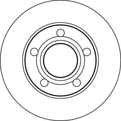 TRW DF4026 - Tarcza hamulcowa