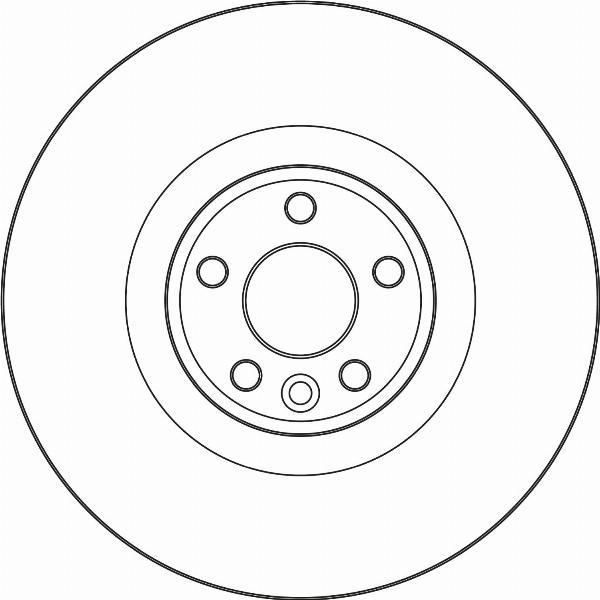 TRW DF4073S — Tarcza hamulcowa