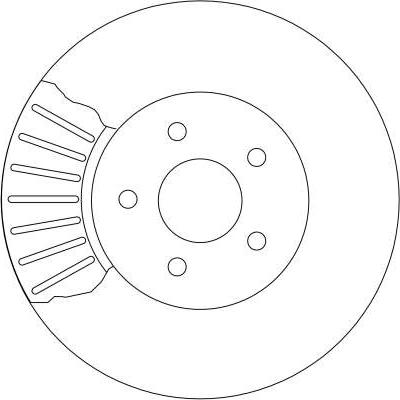 TRW DF4147 — Tarcza hamulcowa