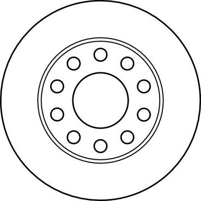 TRW DF4186 - Tarcza hamulcowa