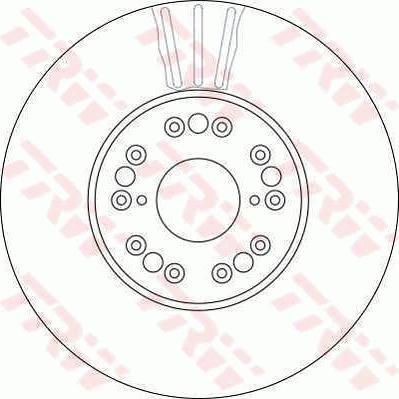 TRW DF4182S - Tarcza hamulcowa