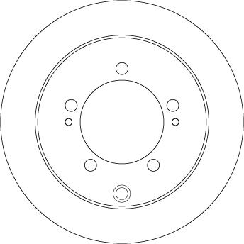 TRW DF4845 - Tarcza hamulcowa