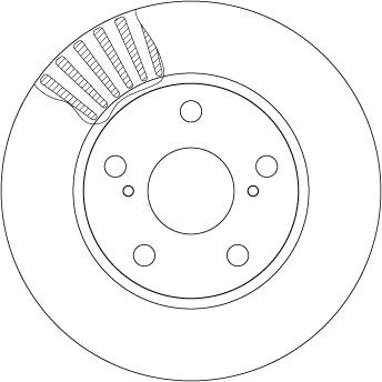 TRW DF4810 - Tarcza hamulcowa