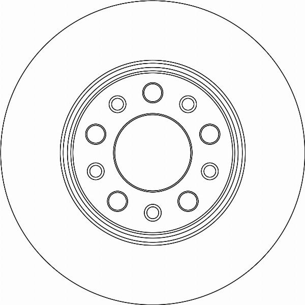 TRW DF4370 — Tarcza hamulcowa