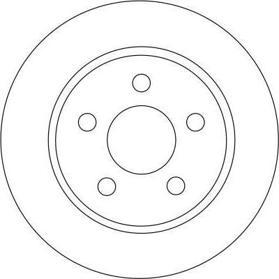 TRW DF4372 - Tarcza hamulcowa