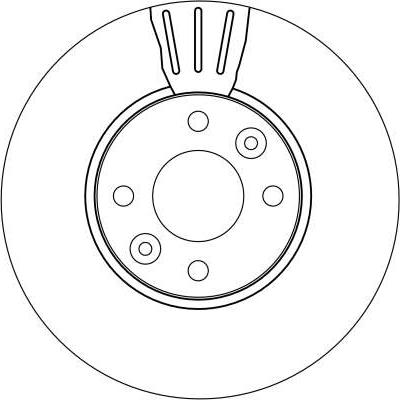 TRW DF4267 - Tarcza hamulcowa