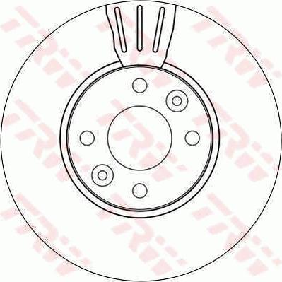 TRW DF4267 - Tarcza hamulcowa