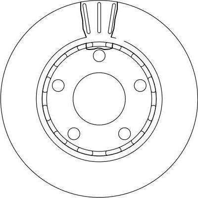 TRW DF4210 - Tarcza hamulcowa