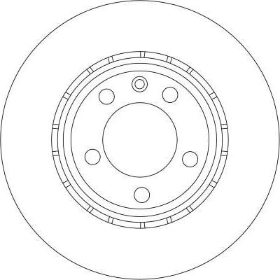 TRW DF4275S - TARCZA HAM. OPEL P. VIVARO-
