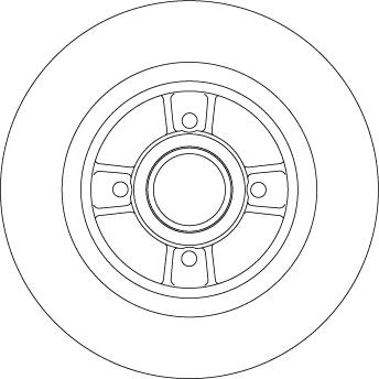 TRW DF4272BS - Tarcza hamulcowa