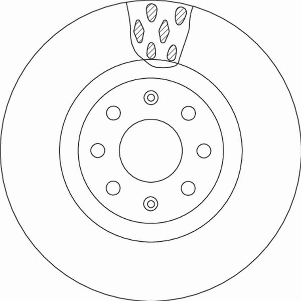 TRW DF4737 - Tarcza hamulcowa