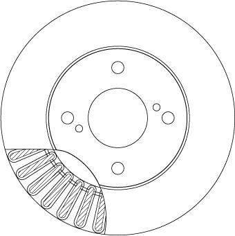 TRW DF6990 — Tarcza hamulcowa